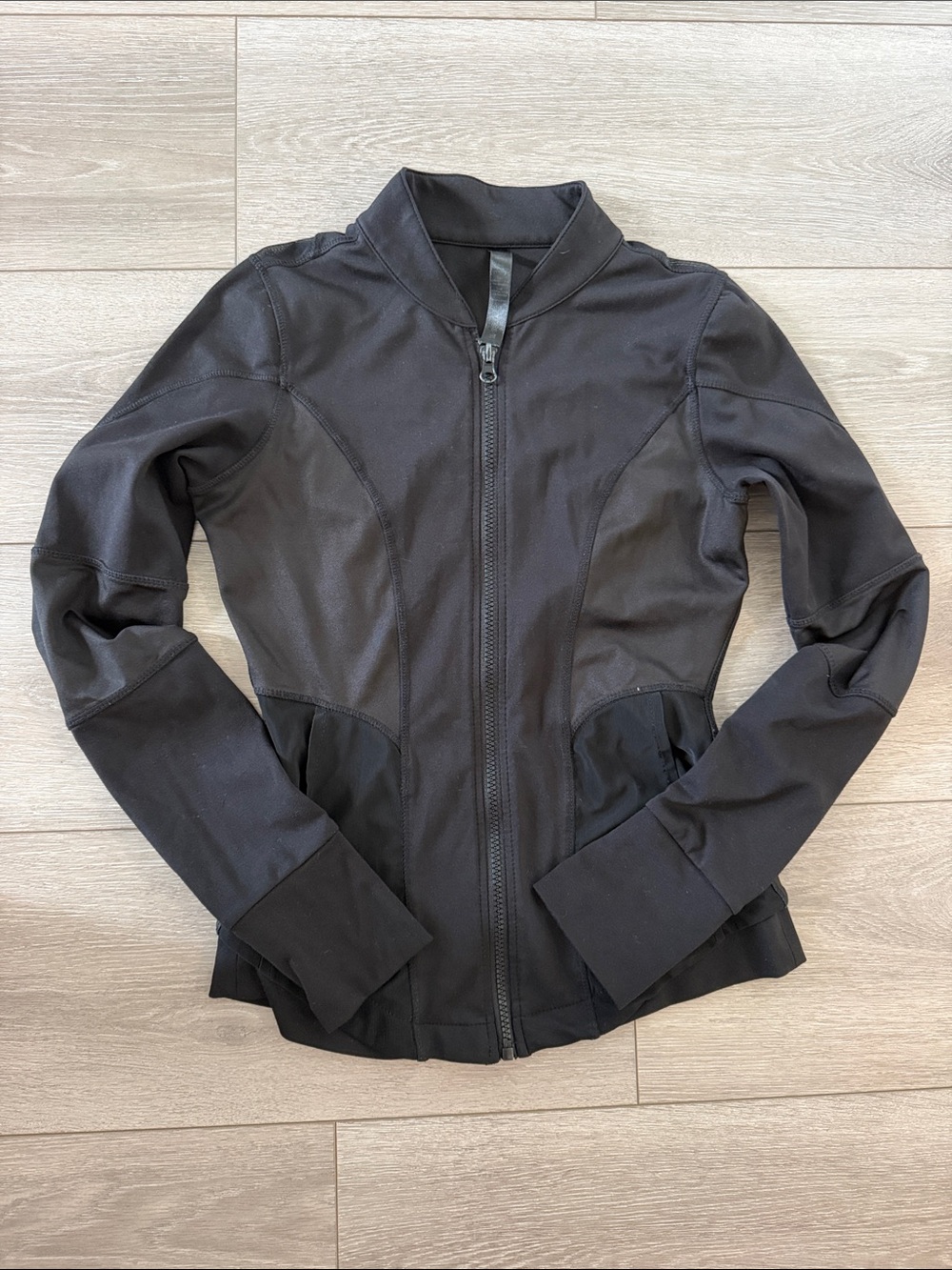 90 Degree By Reflex Black Zip-Up Bomber Jacket
